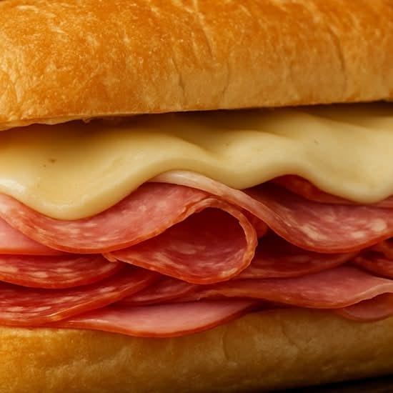 Ham, Salami & Provolone Sandwich..
