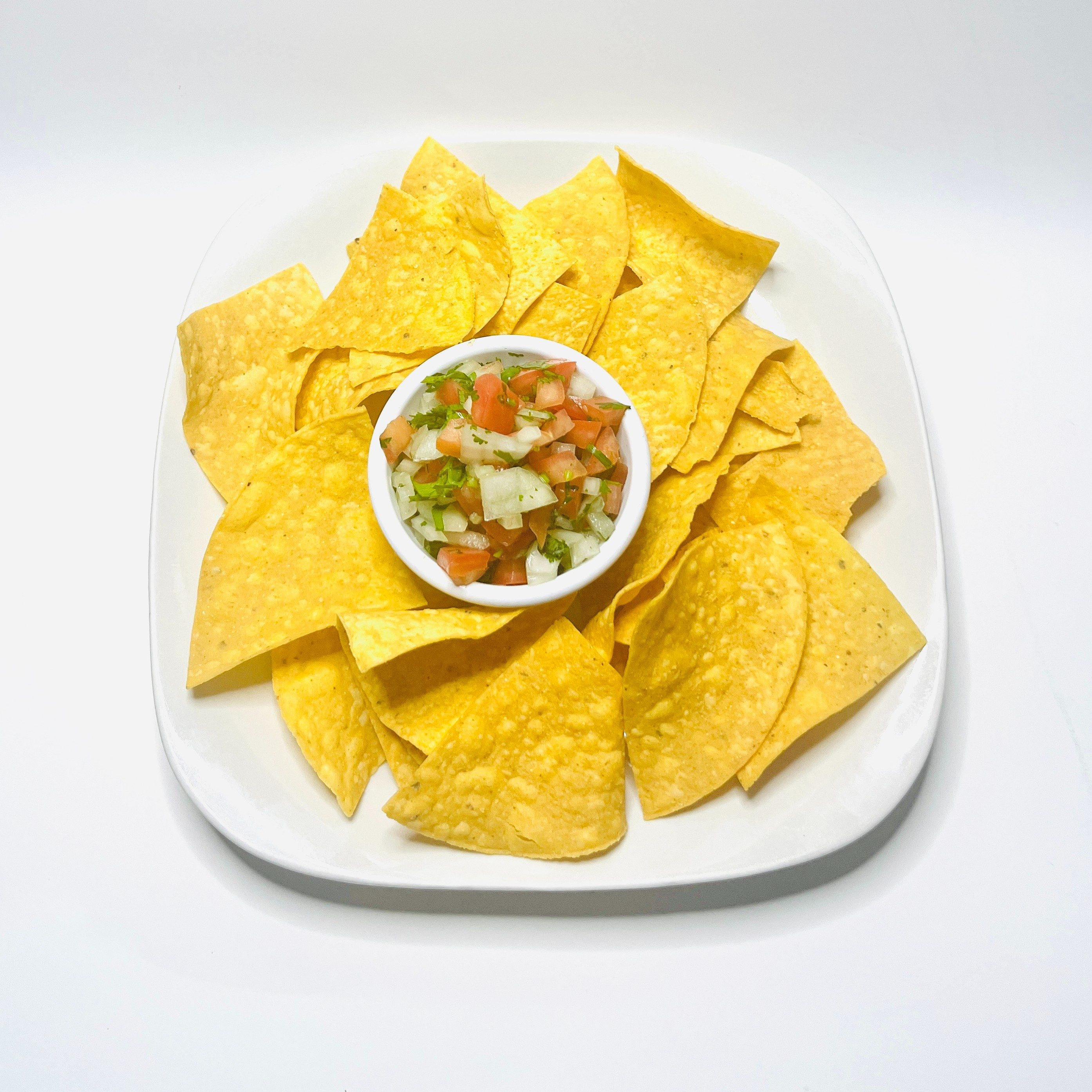 Pico De Gallo and Chips.