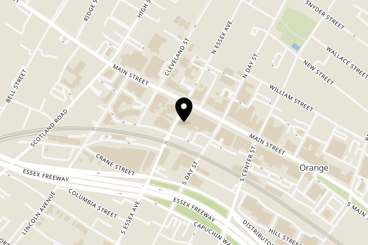 Map showing the location of Mister Taco City of Orange on 10 S Essex Ave in City of Orange